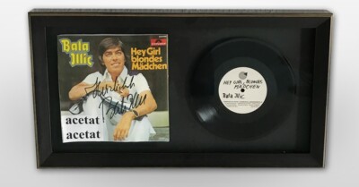 BATA ILLIC - HEY GIRL BLONDES MÄDCHEN - HANDSIGNIERTE LP - GERAHMT - RARITÄT
