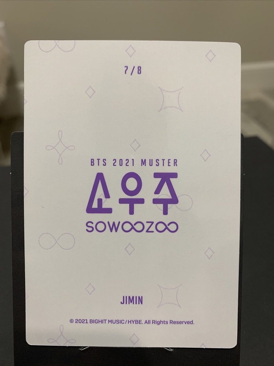 Official BTS 2021 Muster SOWOOZOO Mini Photocard Jimin 7/8 | eBay