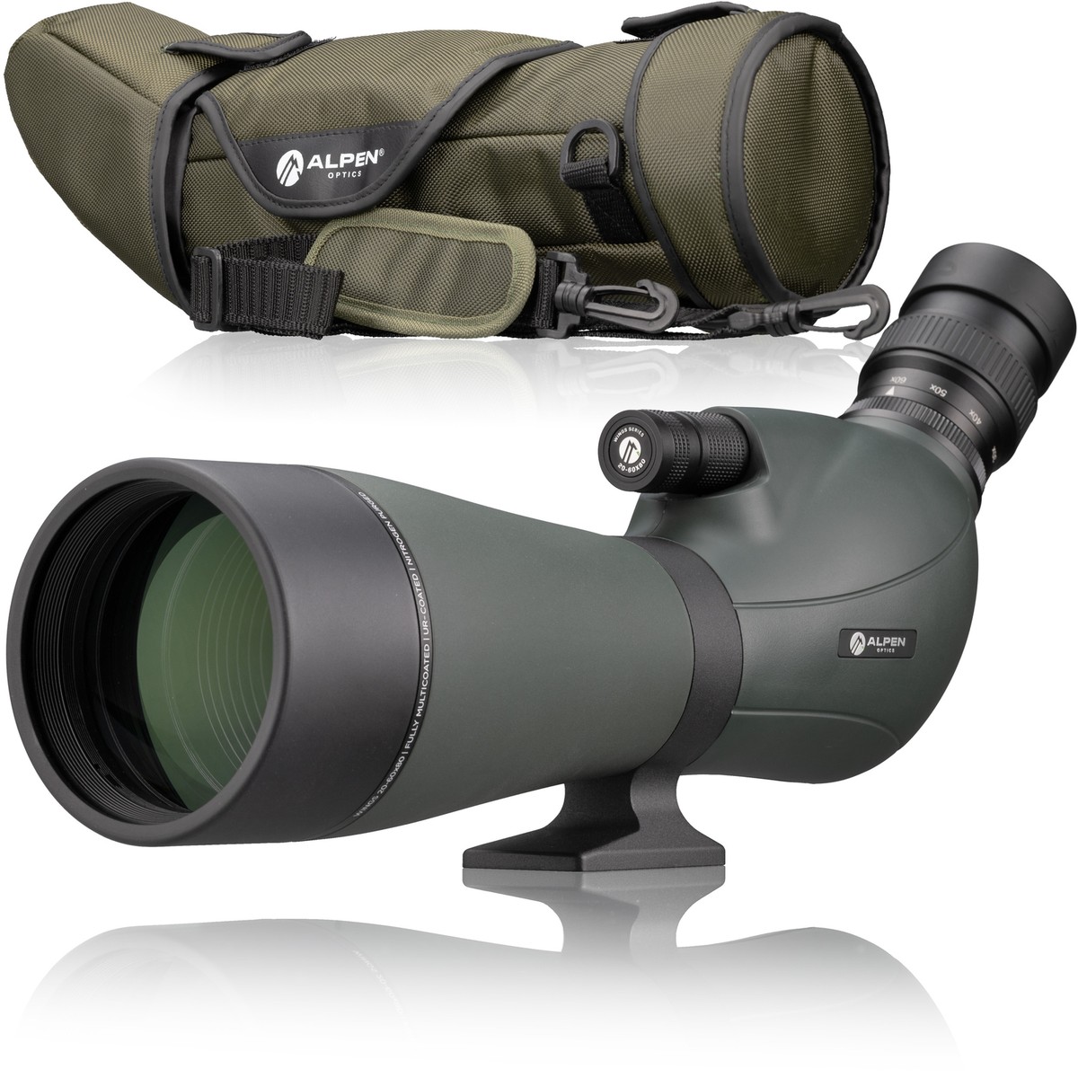 ALPEN OPTICS Wings 20-60x80 spotting scope 45° UK