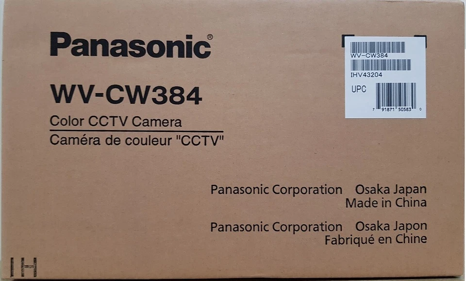 Panasonic Analog Bullet  Type Camera WV-CW384 - Image 2 of 3