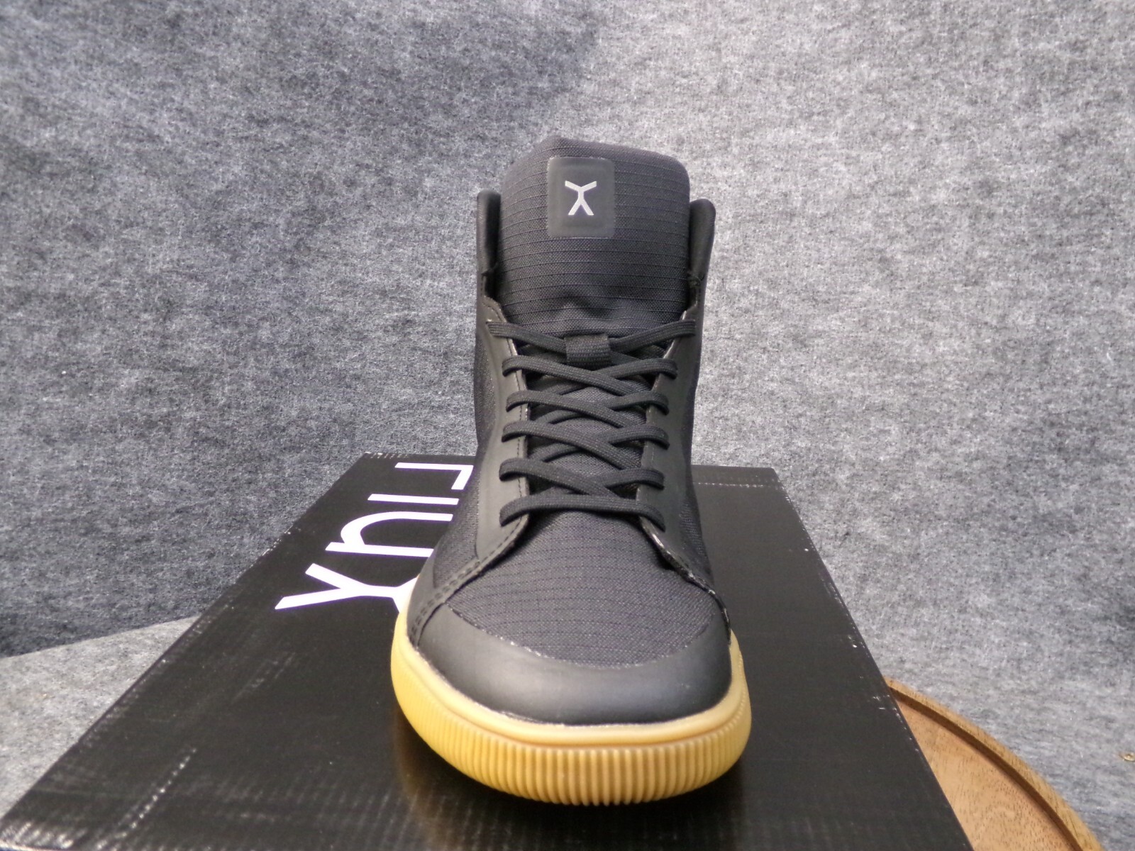 Flux Adapt High Top Trainer Black Gum Men Size 10 Barefoot Athletic Lifting Shoe