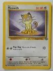 Vintage Meowth,  50HP  Unlimited Version, Pokemon Card 56/64