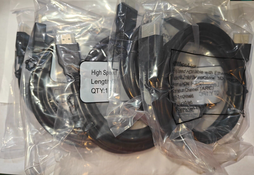 5 pack - HDMI Cable 4k 2160p - 6 foot - for HDTV DIRECTV XBOX PLAYSTATION - Picture 4 of 4