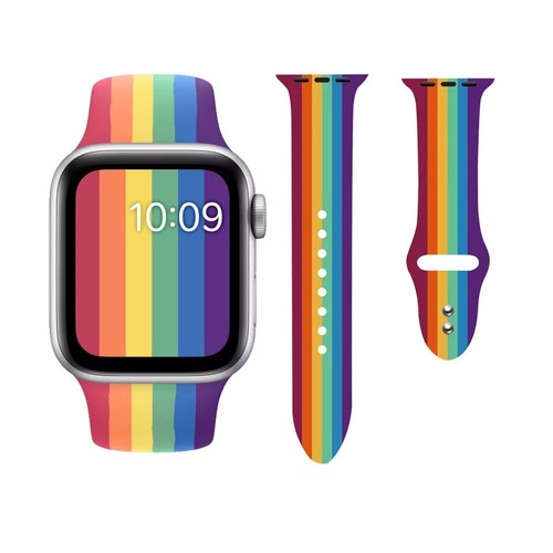 Per Apple Watch 38mm \u0026 40mm-Gay Pride Rainbow Sport banda cinturino SERIE 5  4 3 2 | eBay