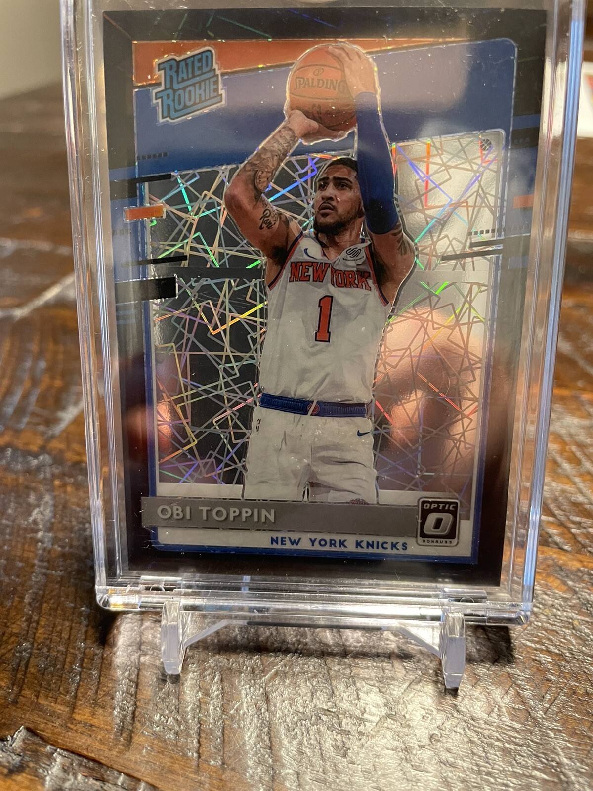 2020-21 Panini Optic Obi Toppin Black Velocity /39 Rated Rookie SSP Knicks