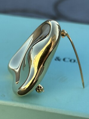 Tiffany & Co 18K Elsa Peretti Full Heart 32mm Large Heart Pin