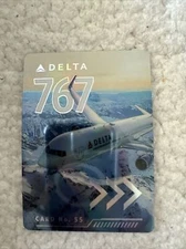 Delta Airlines Collectible Pilot’s Trading Card Boeing 767-300ER No.55 New