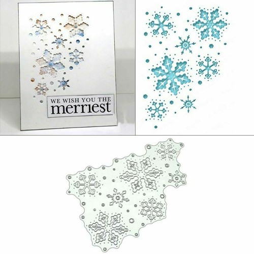 Cutting Dies Stencil Scrapbooking Album Card Metal Snowflakes Christmas CraftsKP - Picture 4 of 8