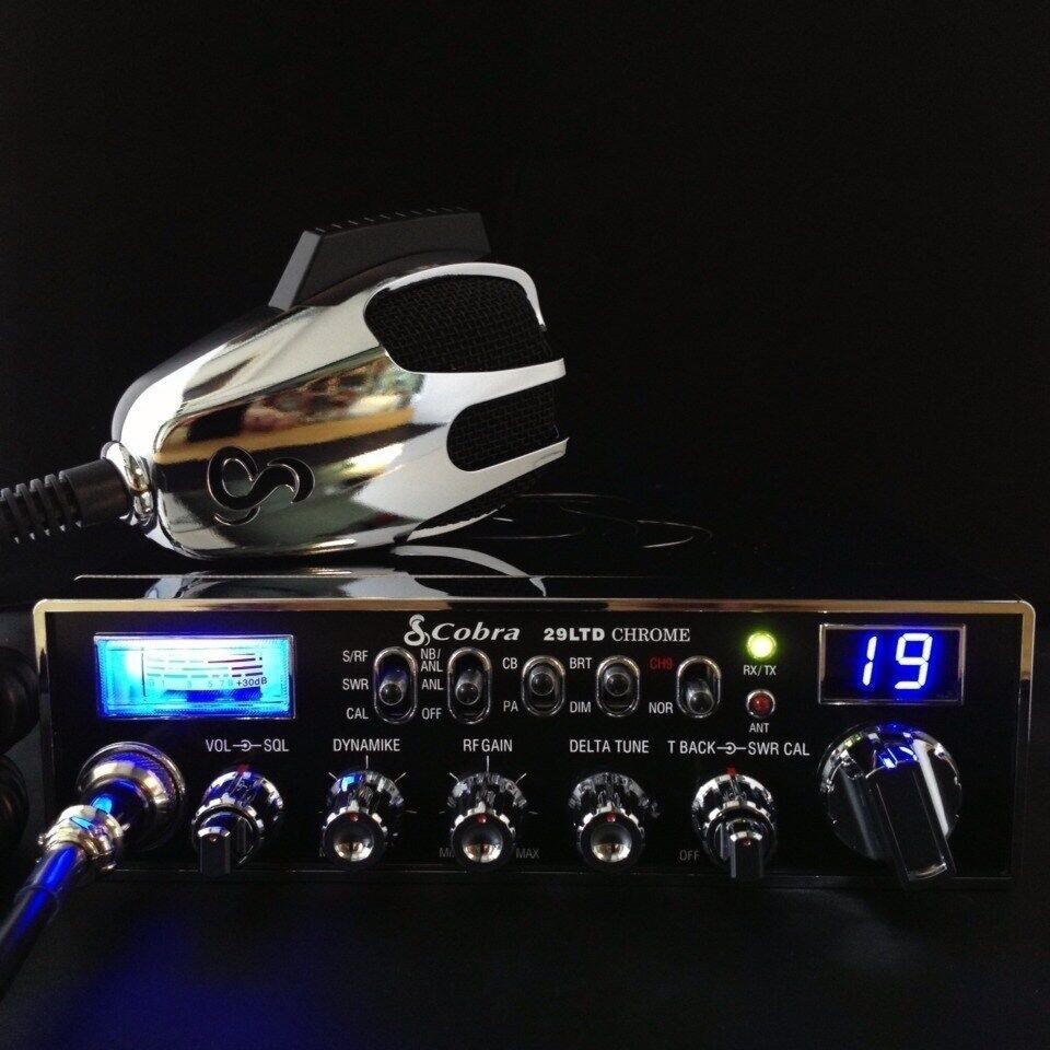 COBRA 29 LTD Chrome W/ 18ft Coax cable!! CB Radio