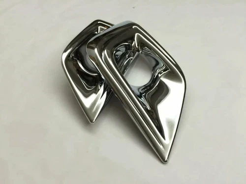 1Pair ABS Chrome Front Fog Light Lamp Trim Cover For Nissan Murano 2015-2018 - Picture 3 of 6