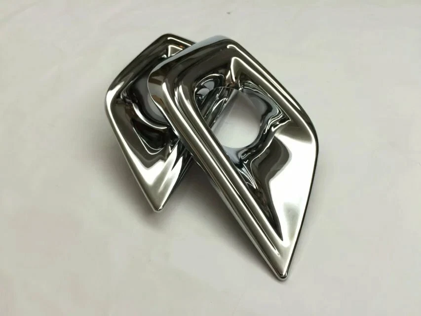 Pair ABS Chrome Front Fog Light Lamp Trim Cover For Nissan Murano 2015-2018 - Image 3 of 4