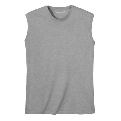 Redfield XXL Muskelshirt Übergröße hellgrau melange