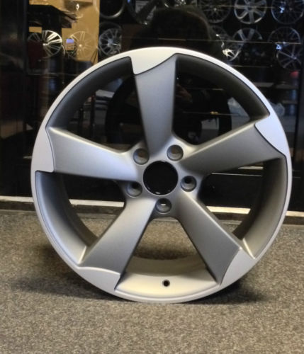 4 x 17" TTRS STYLE ALLOY WHEELS MATT GREY FIT VW GOLF TOURAN PASSAT SHARAN - Picture 1 of 1