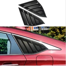 Rear Window Louvers Matte Black for Honda Accord 2018–2022 Sport Air Vent Trim