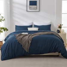 Duvet Cover Queen Size, Rayon Derived from Bamboo, Cooling  Soft Queen Duvet...