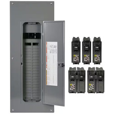200 Amp 40-Space 80-Circuit Indoor Main Breaker Panel Box with Cover Electrical