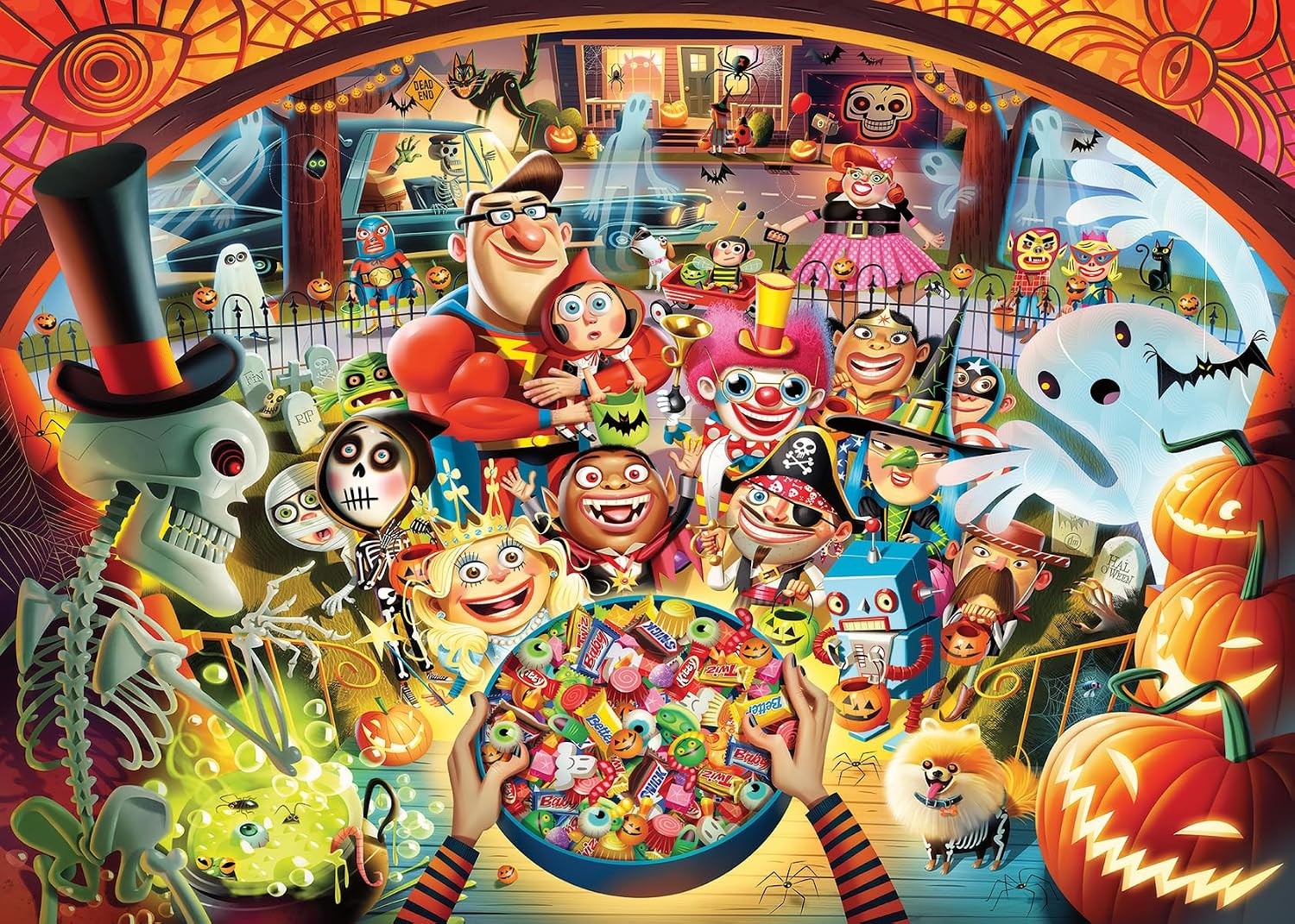 Ravensburger Trick or Treat 1000 Piece Jigsaw Puzzle Dean MacAdam Halloween