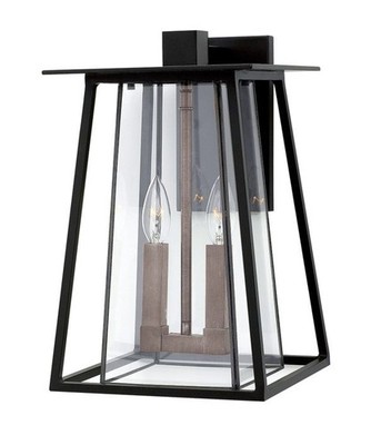 Hinkley Lighting 2104BK Walker - Two Light Outdoor Medium Wall Mount Lantern