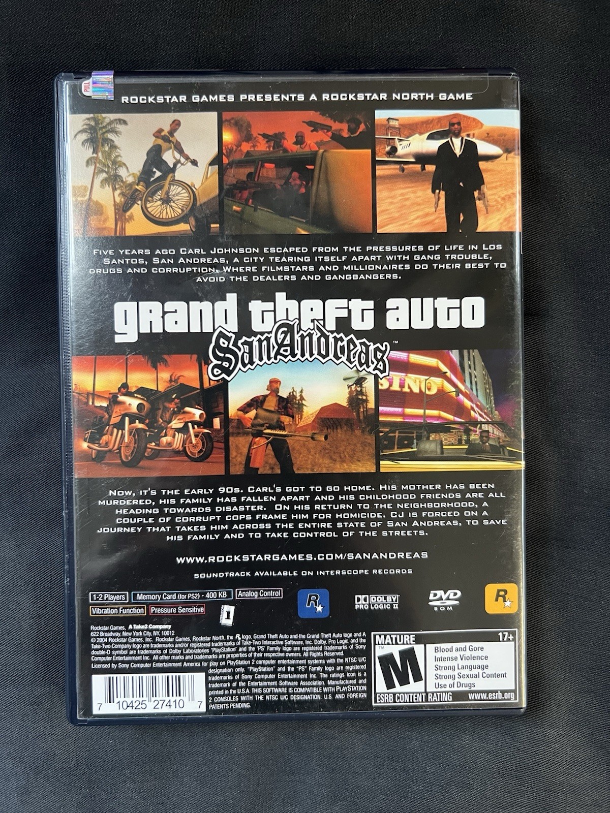 Grand Theft Auto San Andreas PS2 NEW SEALED Sony security strip SLUS ...