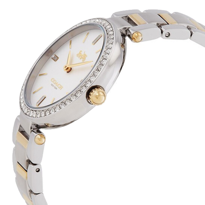 COACH PARK 14503095 WHITE DIAL TWO TONE GOLD SILVER BRACELET  display picture 1