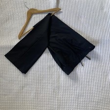 Prada Women's Black Crease FLAT Front Pant Size 40 WOOL AND MOHAIR