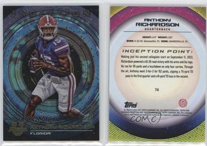 2022-23 Bowman Inception University Aqua Foil V1 /199 Anthony Richardson #74