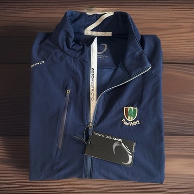Zero Restriction Pine Valley Golf Full Zip Jacket Mens Size Large RARE