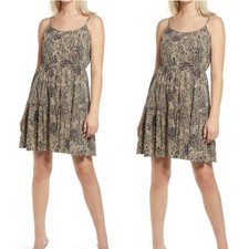 NWT Vero Moda Travertine Black & Tan Glory Singlet Dress SIZE SMALL