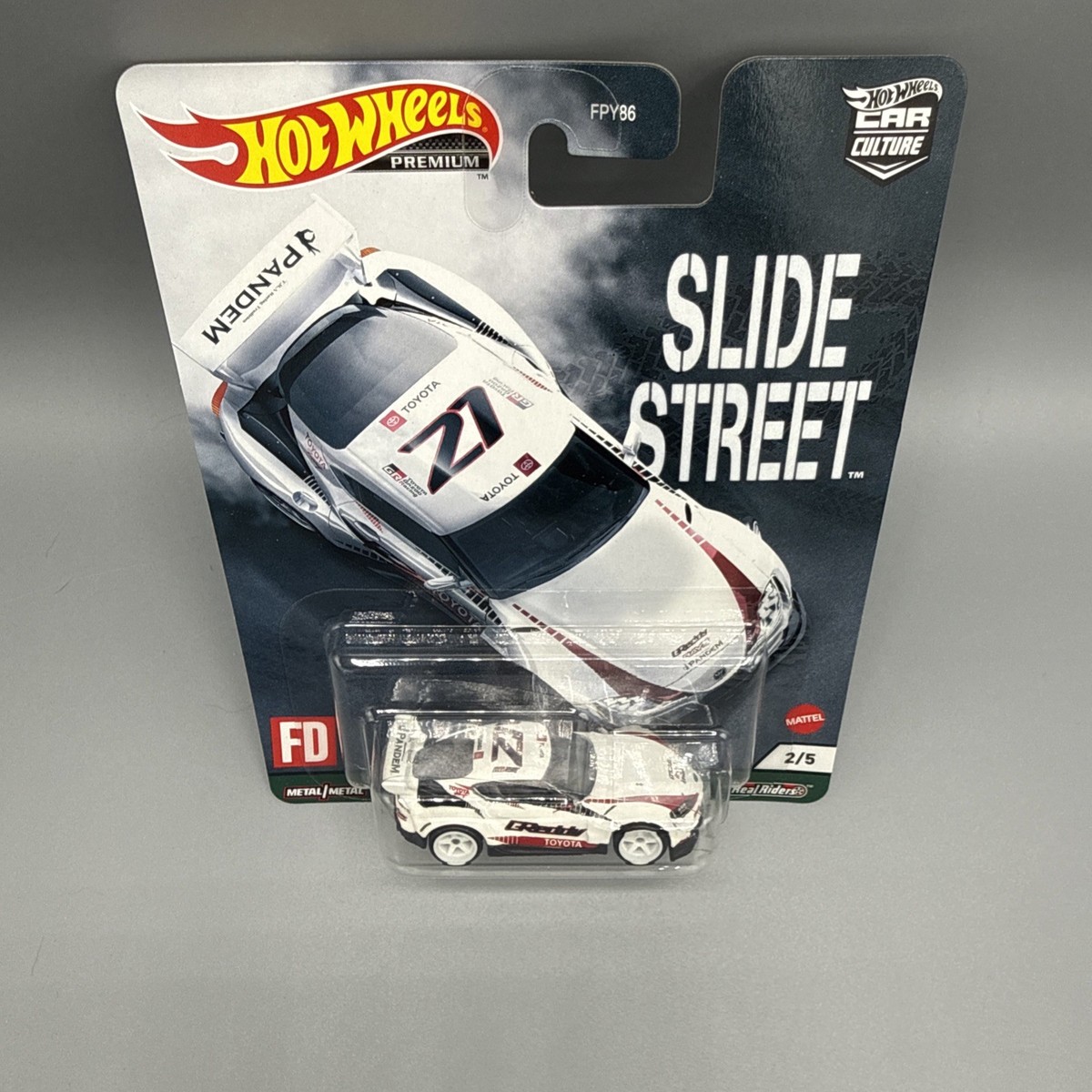 Hot Wheels Slide Street '20 Toyota GR Supra - White (GRJ79) Car