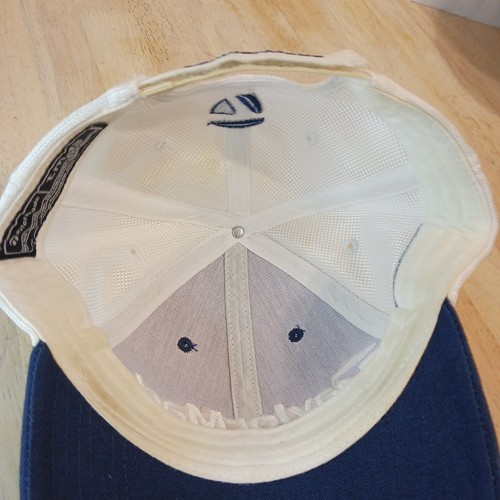 TaylorMade R7 Mesh Golf Cap/Mütze blau & weiß bestickte Logos Strapback - Bild 20 von 20