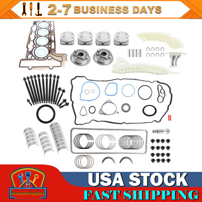 Engine Rebuild Piston Kit CR 11:1 for Mini Cooper N12 N16 R55 R56 R57 R60 1.6L