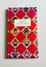 Vintage Quilt Address Book Hardcover 1993 Museum Quilts Publication Unused