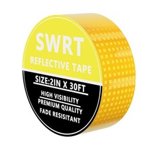 SWRT Reflective Tape 2 Inch x 30 Feet DOT-C2 Shining Star 2IN x 30FT, Yellow