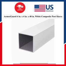 ArmorGuard 4 in. x 4 in. x 40 in. White Composite Post Sleeve