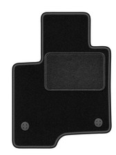 Fahrermatte Automatte Velours Schwarz für Fiat Panda III 2012-