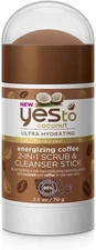 (Free Duty Tax) Yes To Coconut Coffee 2-In-1 Scrub & Cleanser Stick, Exfolia