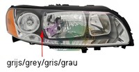 Lexmond Hauptscheinwerfer Rechts Halogen H9 H7 FüR Volvo V70 II XC70 Bj.00-07
