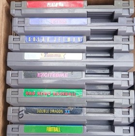 Nintendo NES Game Lot + Power Glove /w Sensor array