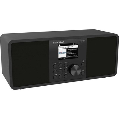 Telestar TOP 250 Schwarz Internet Kofferradio DAB+, Internet, UKW Schwarz