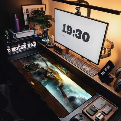 XL Gaming Mouse Pad 900x400mm World of Warcraft Anime Desk Mat