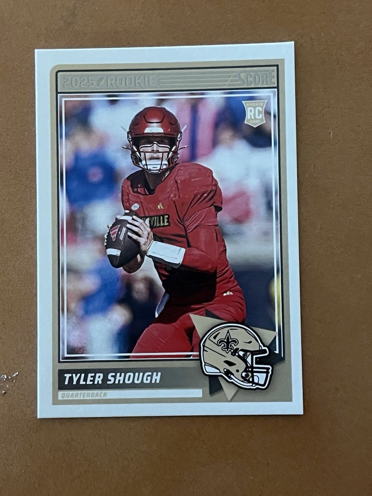 2025 Score Football Tyler Shough #71 RC New Orleans Saints