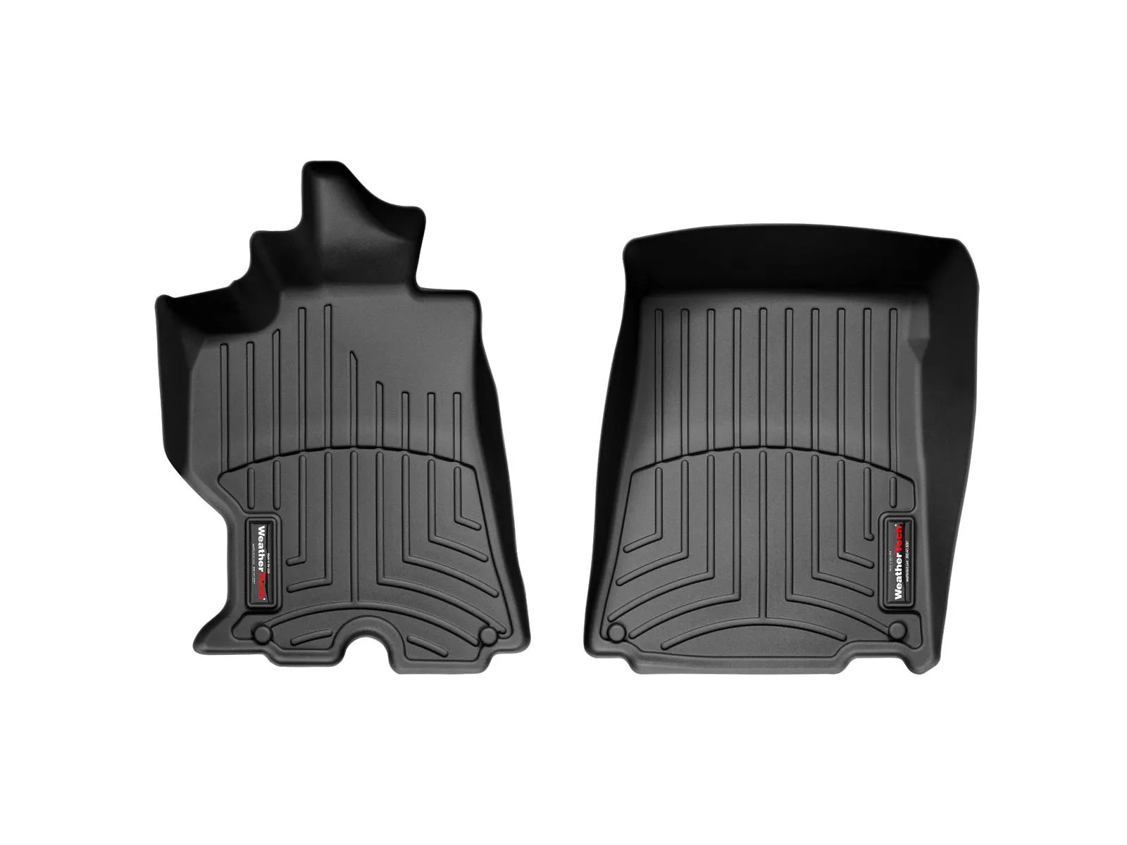 WeatherTech FloorLiner for 2010-2014 Ferrari California - 1st Row, Black