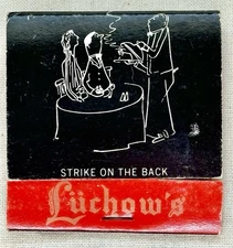 LUCHOW'S  MATCHBOOK - NEW YORK CITY FAMOUS RESTAURANT - 110 East 14th Street NYC
