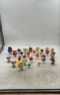 Vintage M&M's Multicolor Christmas Ornament Candy & Nuts Tube Toppers Mixed Lot