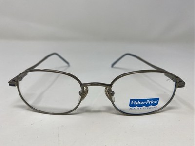Fisher Price BUBBLE GUM PEWTER 44-17-130 Metal Full Rim Eyeglasses Frame F248