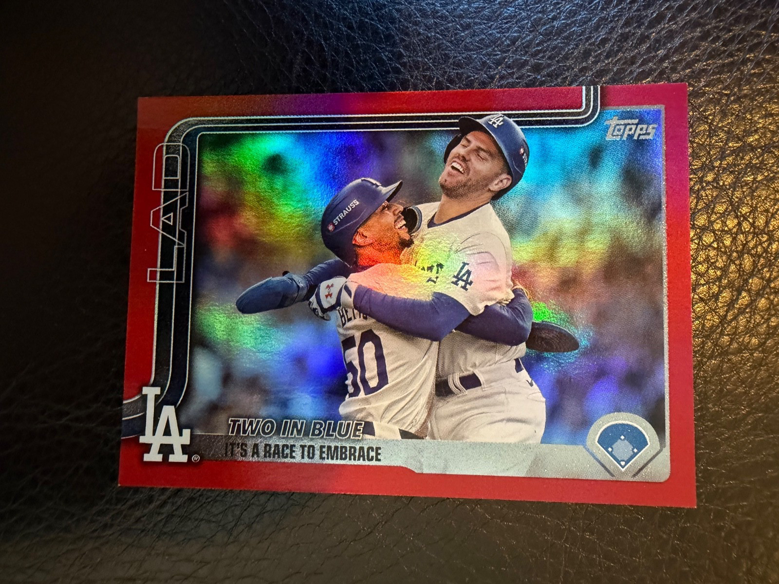 2025 Topps Series Two Two In Blue Dodgers /5 Freeman Betts SSP