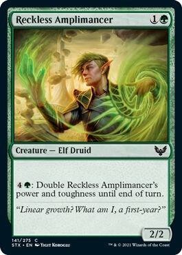 Reckless Amplimancer 141 Strixhaven: School of Mages Magic: The Gathering NM