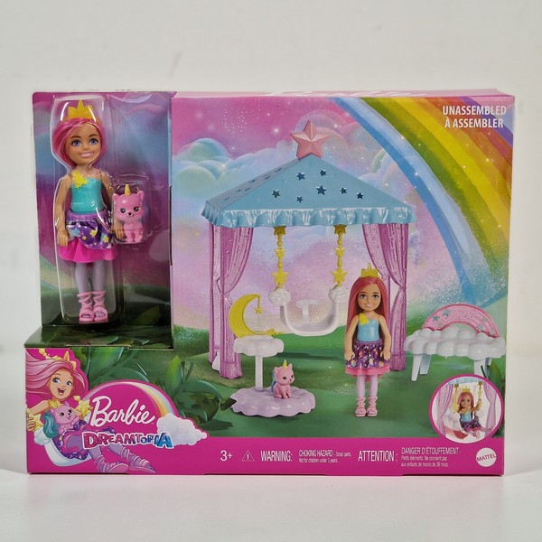 Mattel HLC27 Barbie Dreamtopia Chelsea Mit Einhorn-KäTzchen Puppen Spielset-image