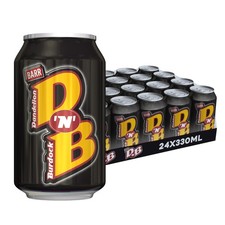 DNB Fizzy Drinks 24 Pack x 330ml Cans Dandelion and Burdock Cans Soft Drink with
