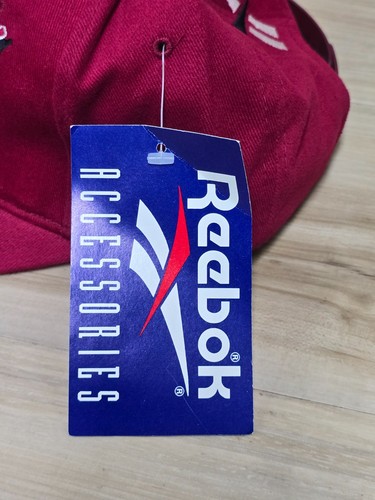 Vintage Snapback Reebok Arkansas Razorbacks Plain Logo Hat 90s New With Tags - Picture 7 of 7